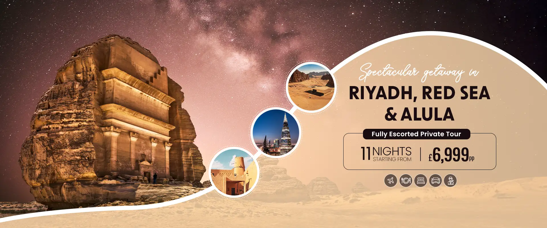 Spectacular Getaway in Riyadh, Red Sea & AlUla