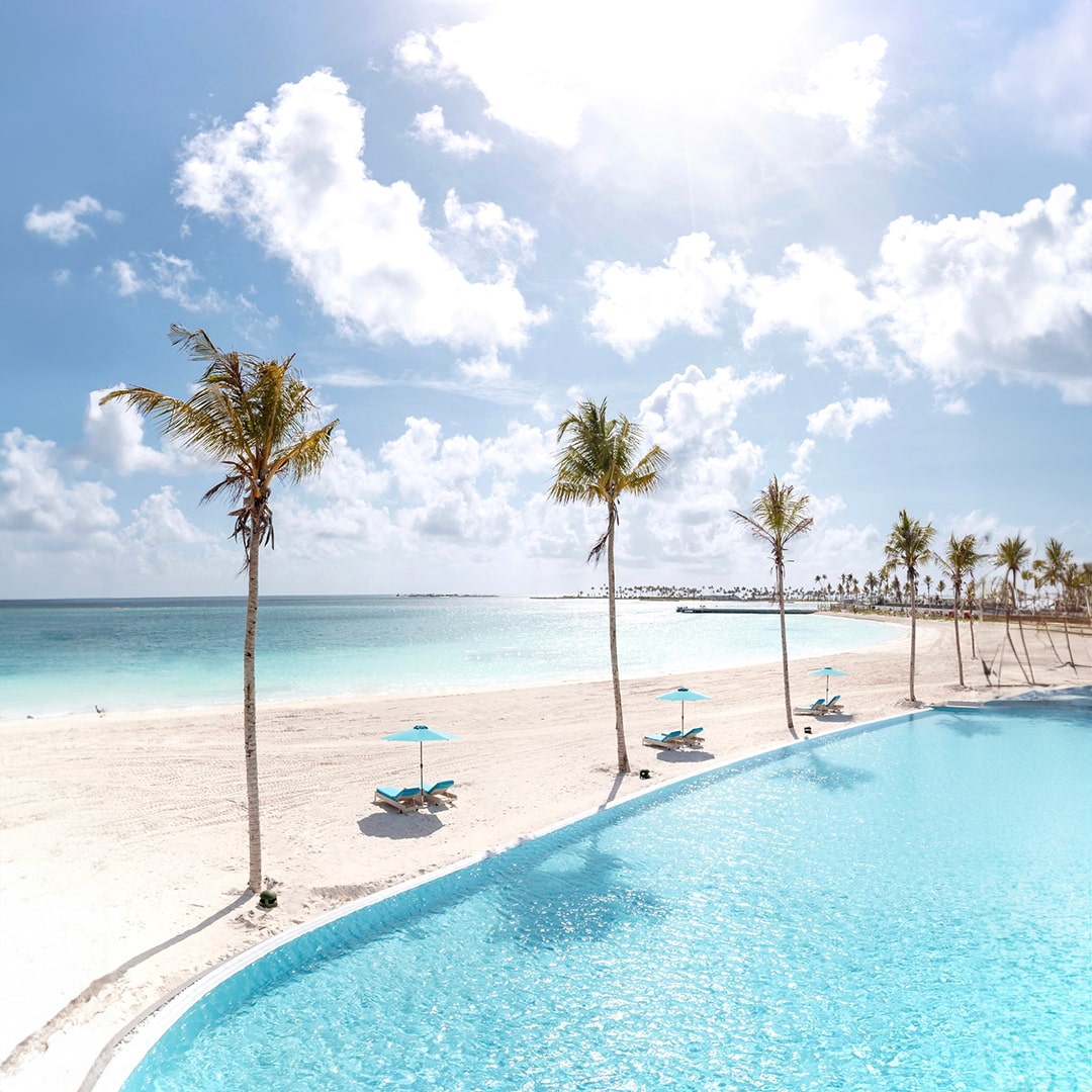 Joy island maldives resort pool