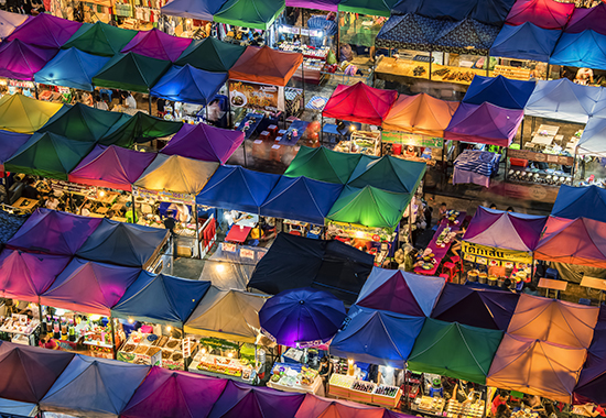 Bustling Street Markets