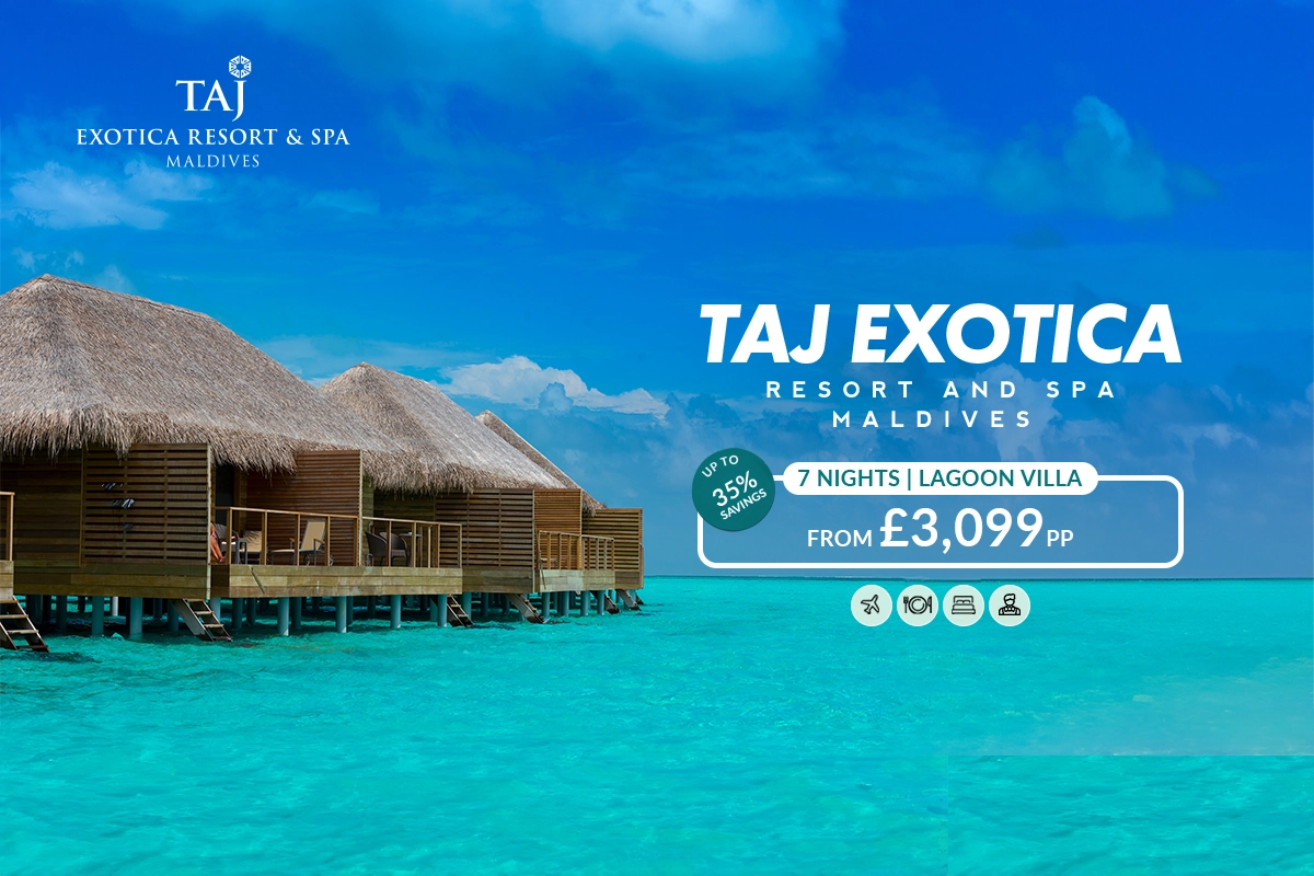 Taj Exotica Resort & Spa, Maldives holiday deal