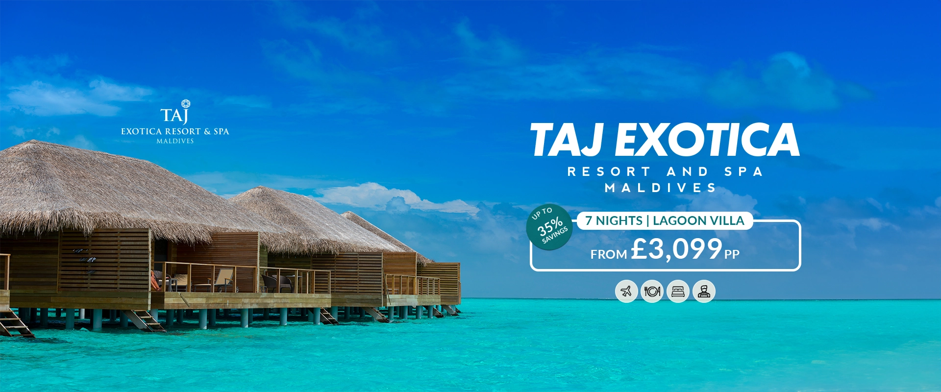 Taj Exotica Resort & Spa, Maldives holiday deal