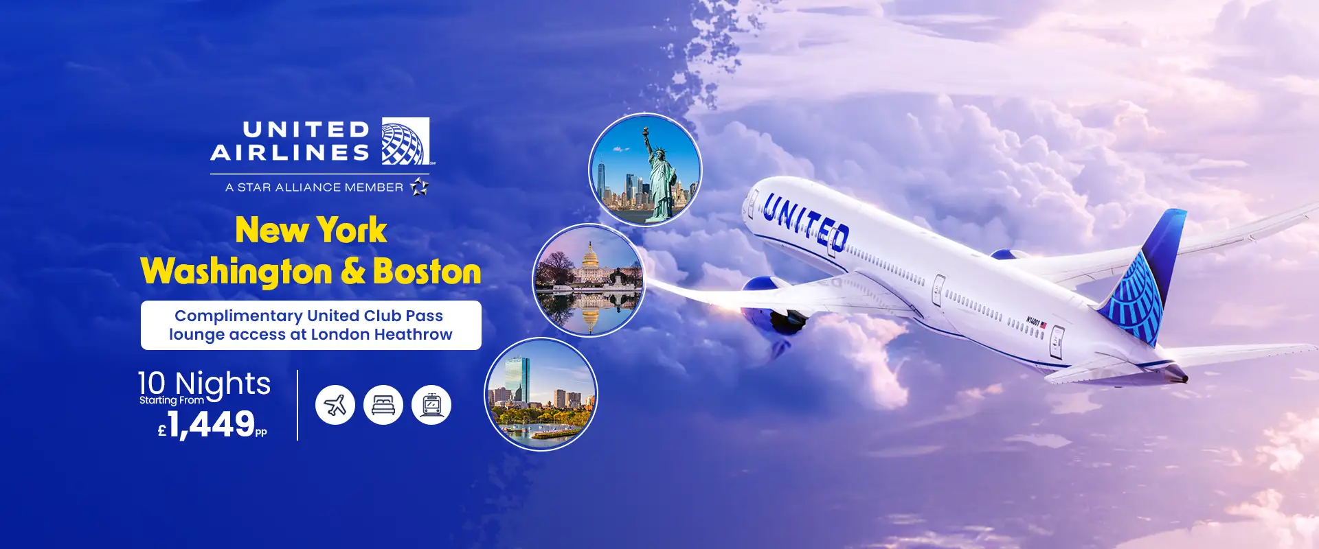 New York, Washington & Boston - United Airlines